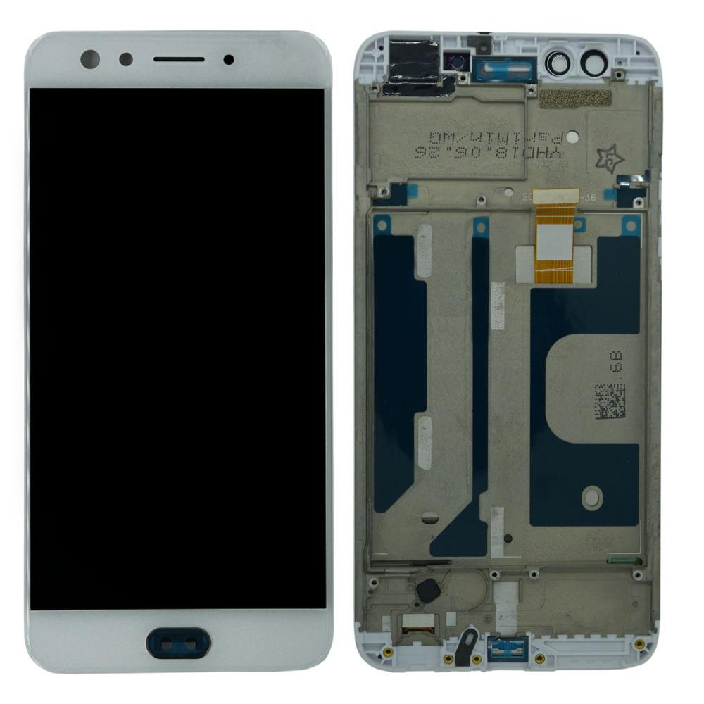 Oppo F Display And Touch Screen Glass Combo Replacement With Frame Cph